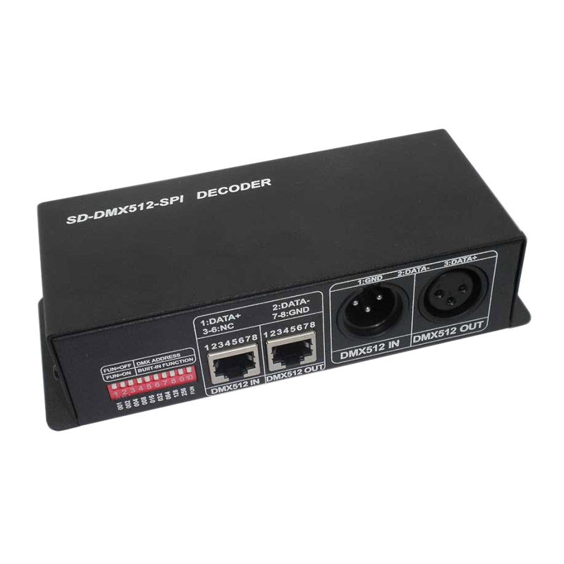 LN-SDDMXCON-SPI-LV DC12V SD Card DMX Signal Decoder, LED Controller